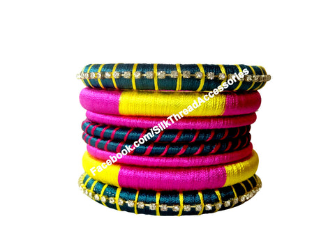 silk thread Assorted Bangle Collections 