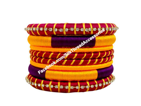 silk thread Assorted Bangle Collections 