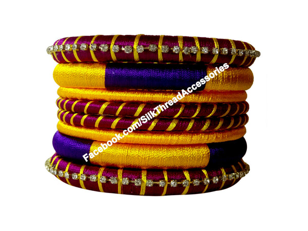silk thread Assorted Bangle Collections 