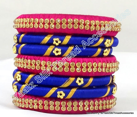 silk thread Assorted Bangle Collections 