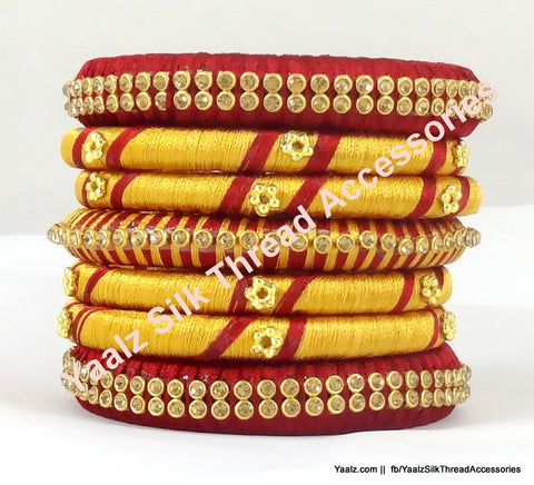silk thread Assorted Bangle Collections 
