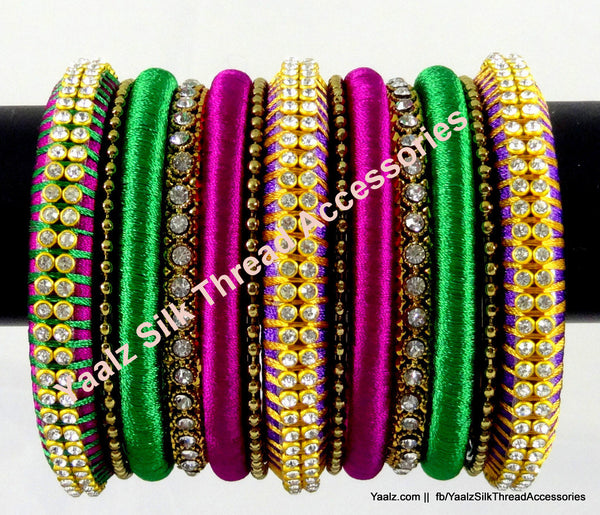 silk thread Grandeur Bangle Collections 