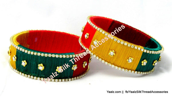 silk thread Single Bangle Collections 
