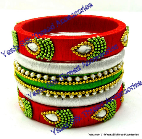 silk thread Assorted Bangle Collections 