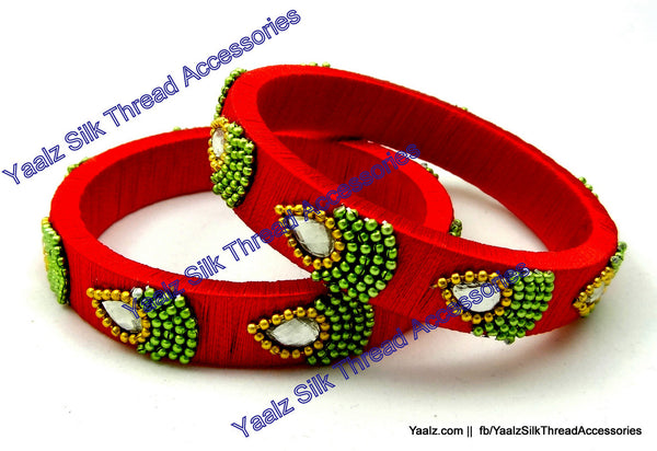 silk thread Single Bangle Collections 