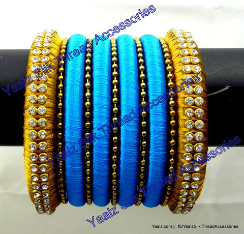 silk thread Assorted Bangle Collections 