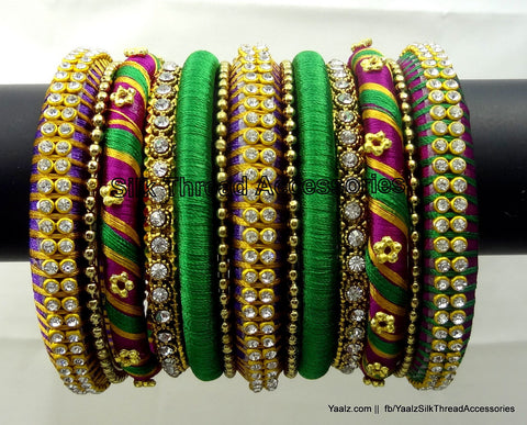 silk thread Grandeur Bangle Collections 