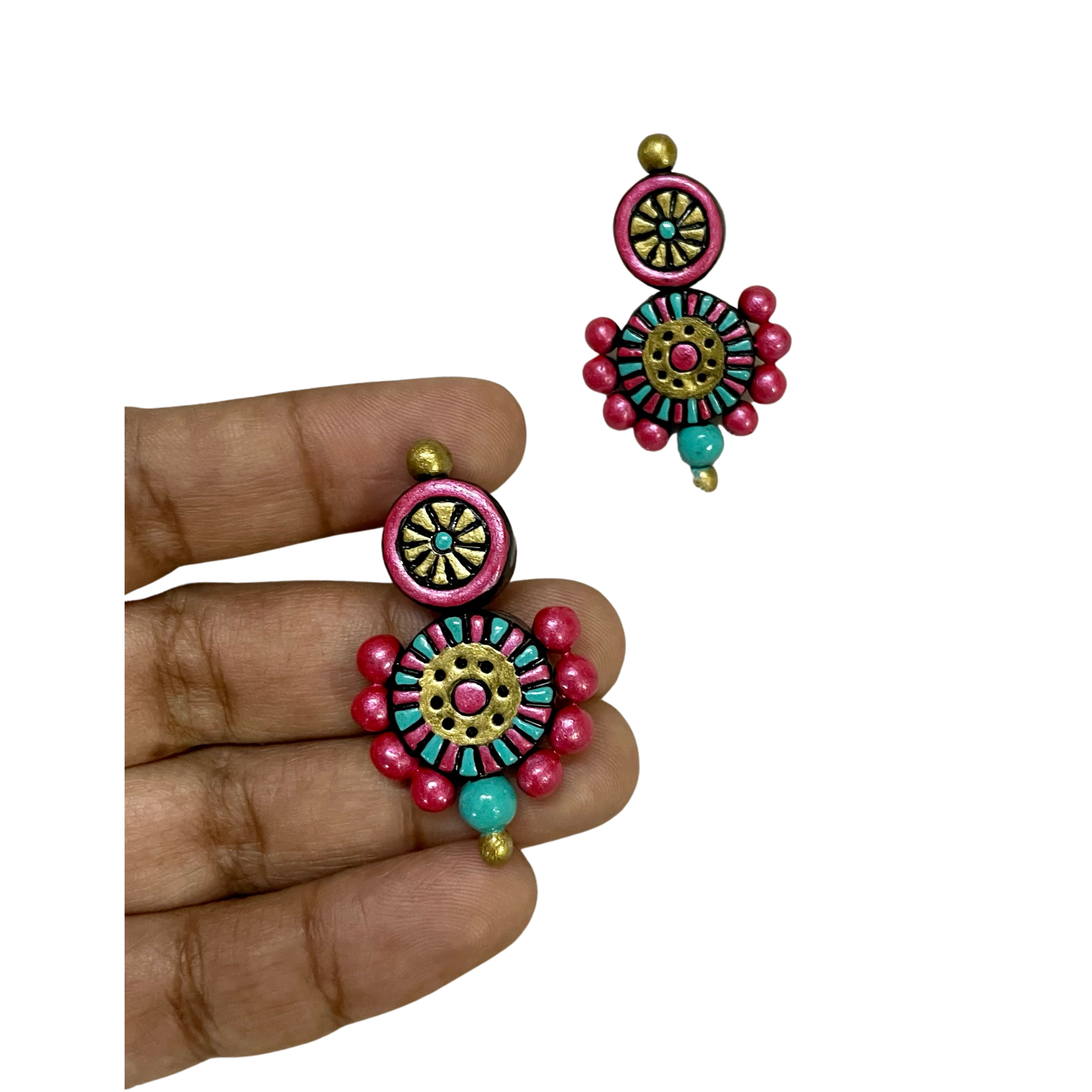 Multi color Terracotta earrings | Polymer clay flower jewelry, Clay jewelry  diy, Terracotta jewellery