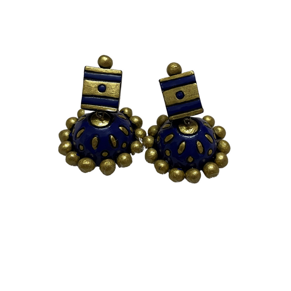 Yaalz Traditional Terracotta Art Earrings in Multiple Colours