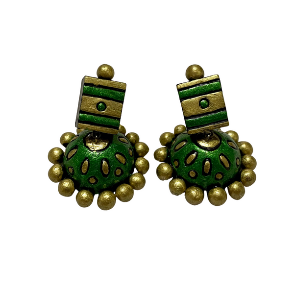 Yaalz Traditional Terracotta Art Earrings in Multiple Colours