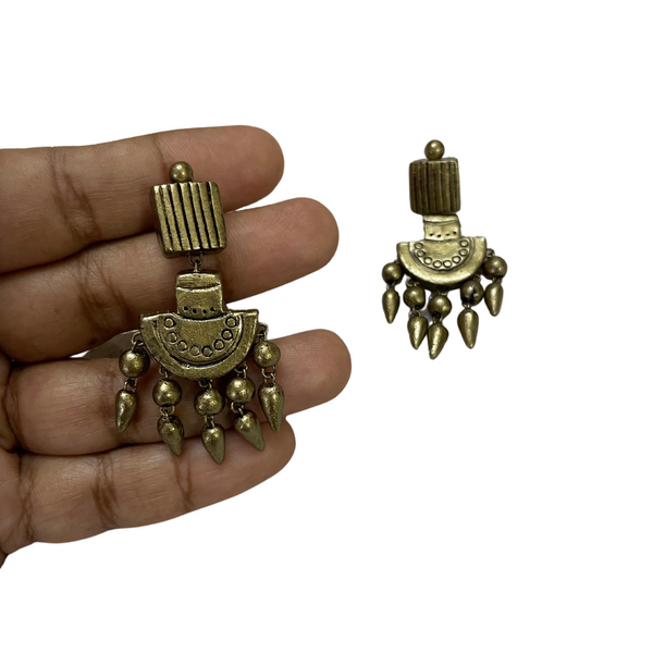 Yaalz Traditional Terracotta Art Earrings in Multiple Colours