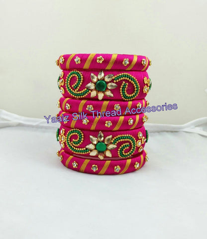 silk thread Grandeur Bangle Collections 