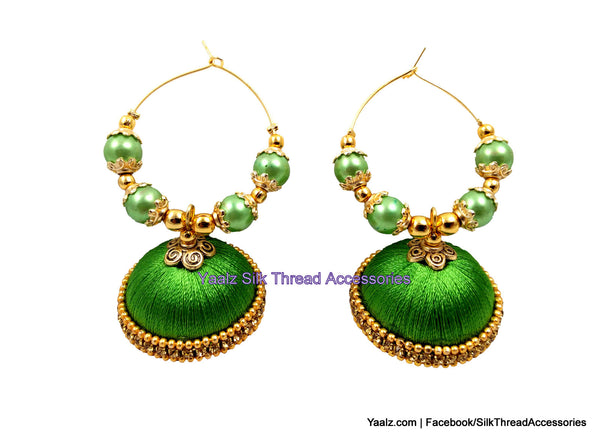 silk thread Earrings 