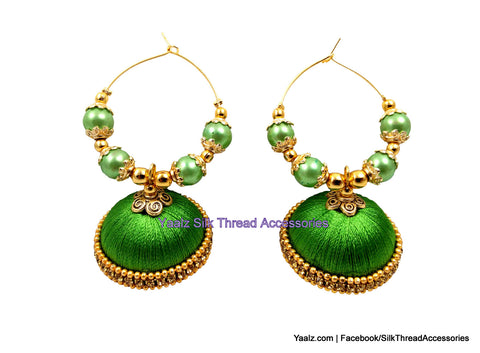 silk thread Earrings 