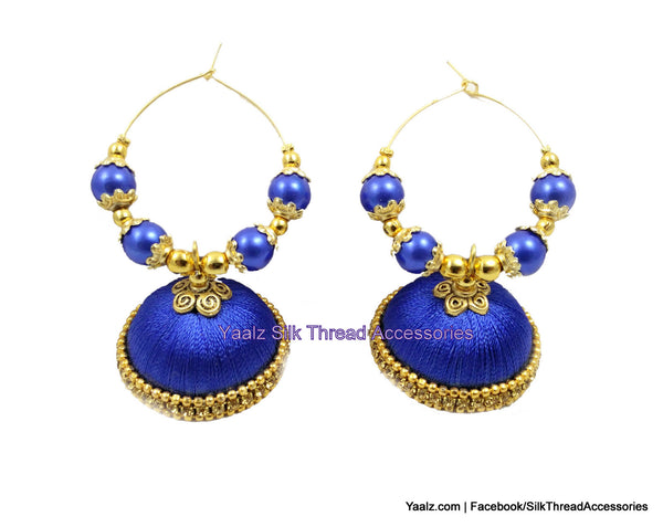 silk thread Earrings 