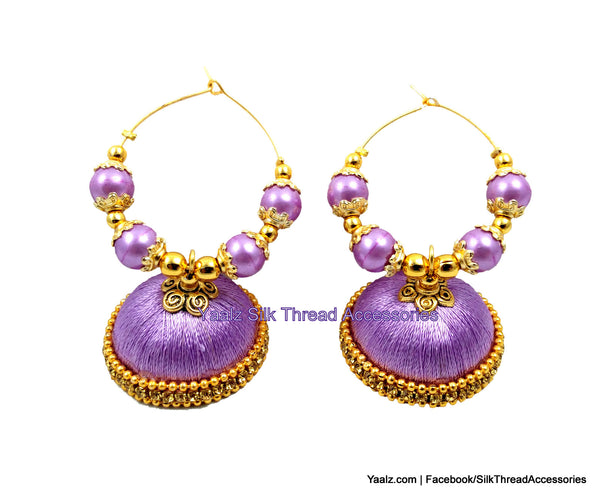 silk thread Earrings 