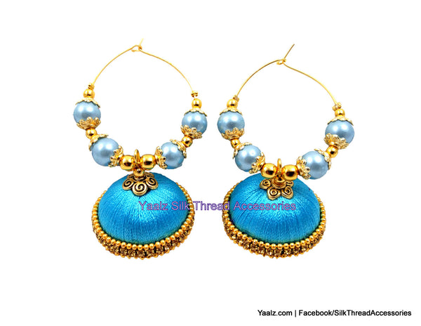silk thread Earrings 