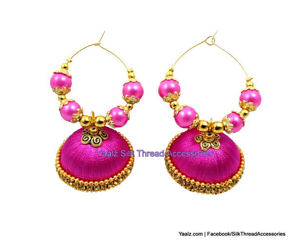 silk thread Earrings 