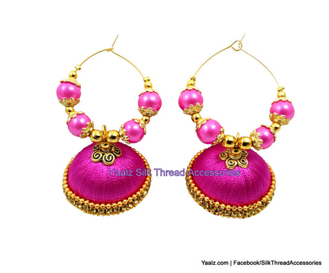 silk thread Earrings 