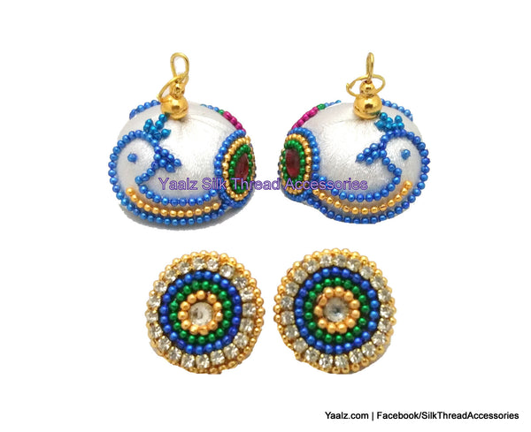 silk thread Grandeur Jumka Collections 