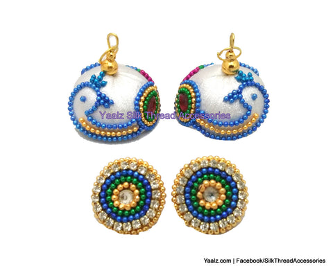 silk thread Grandeur Jumka Collections 