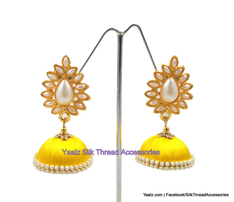 silk thread Earrings 