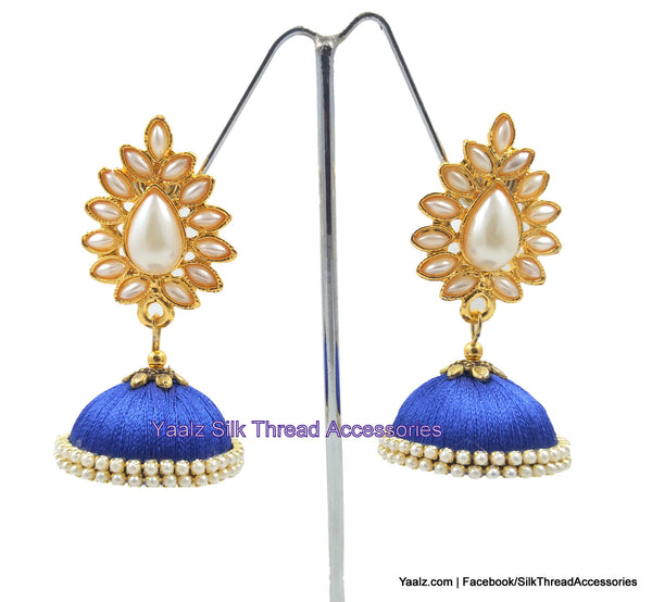 silk thread Earrings 