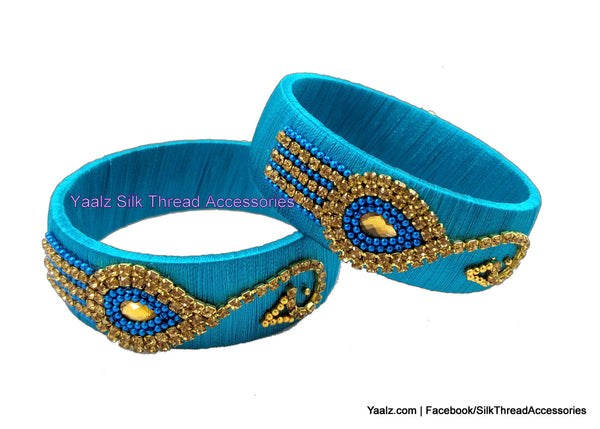 silk thread Single Bangle Collections 