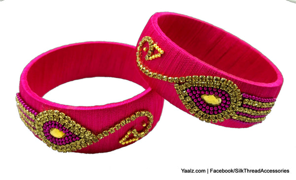 silk thread Single Bangle Collections 