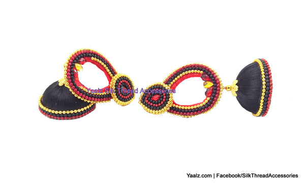 silk thread Grandeur Jumka Collections 