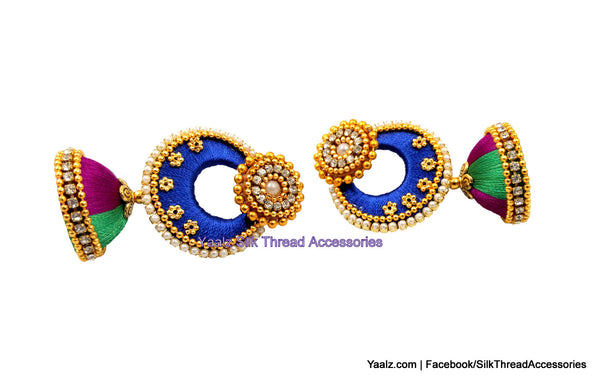 silk thread Grandeur Jumka Collections 