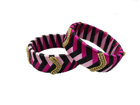silk thread Single Bangle Collections 
