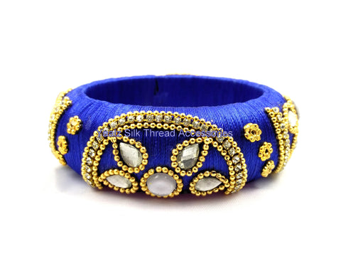 silk thread Single Bangle Collections 