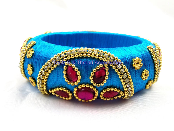 silk thread Single Bangle Collections 