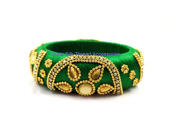 silk thread Single Bangle Collections 