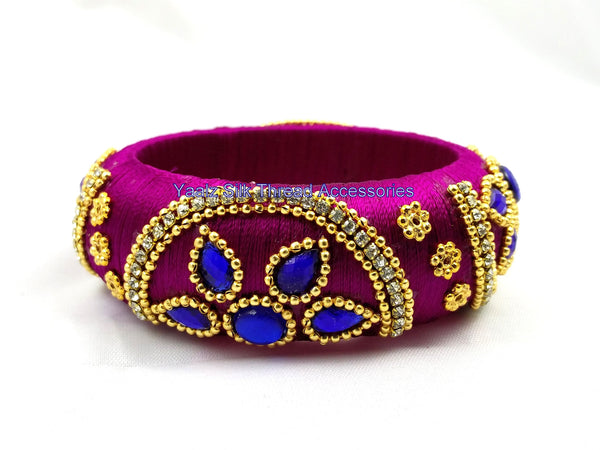 silk thread Single Bangle Collections 