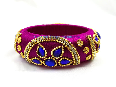 silk thread Single Bangle Collections 