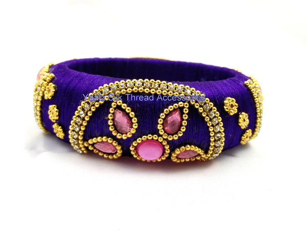 silk thread Single Bangle Collections 