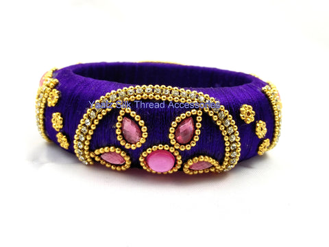 silk thread Single Bangle Collections 