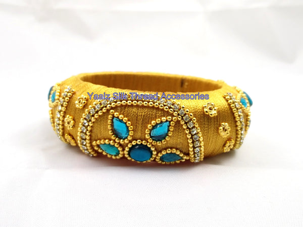 silk thread Single Bangle Collections 