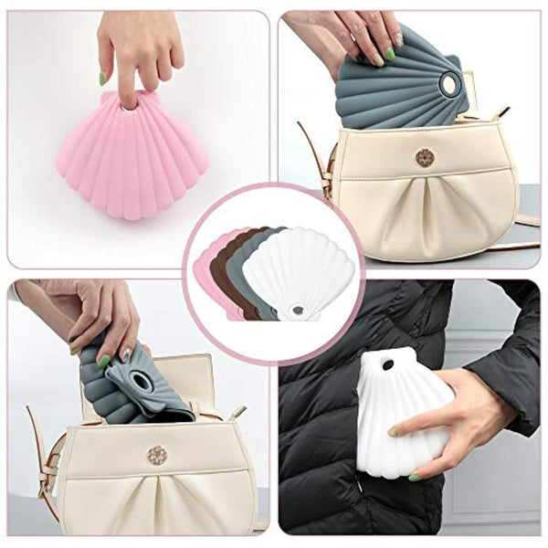 Yaalz Shell Shape Silicone Mask Storage / General Storage / Pouch / Holder In Multiple Colors