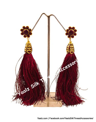 silk thread Grandeur Jumka Collections 