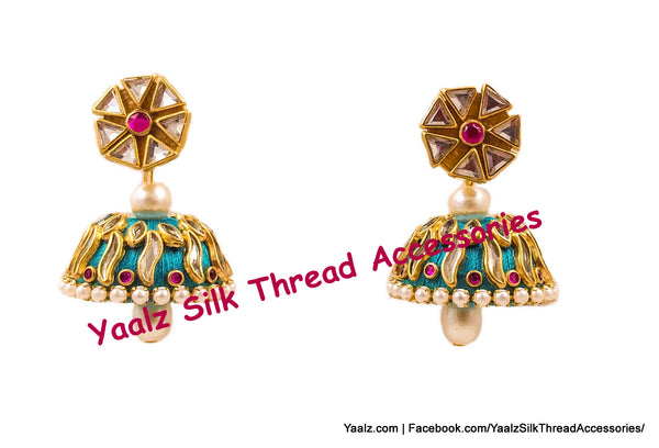 silk thread EARRING 