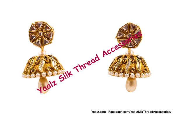 silk thread EARRING 