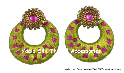 silk thread EARRINGS 