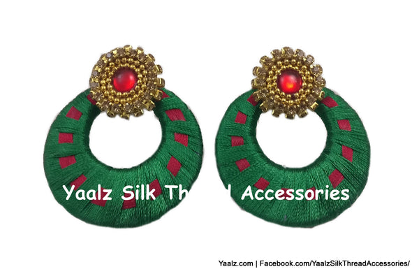 silk thread EARRINGS 