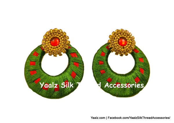 silk thread EARRINGS 