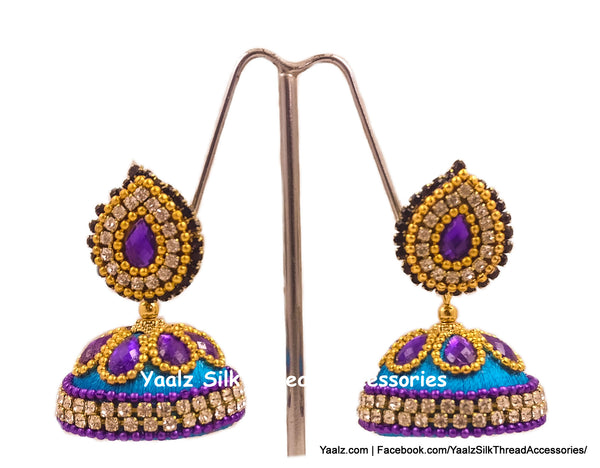 silk thread EARRING 