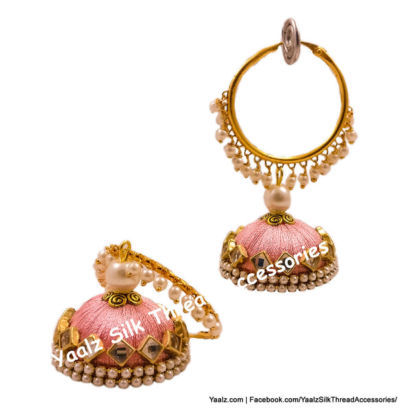 silk thread EARRINGS 