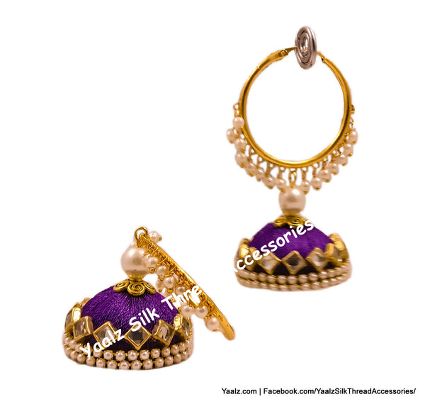 silk thread EARRINGS 